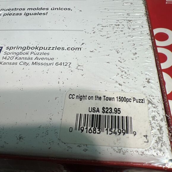 COCA COLA Night On The Town by Springbok 1500 Piece Jigsaw Puzzle  SEALED NEW - Picture 3 of 11